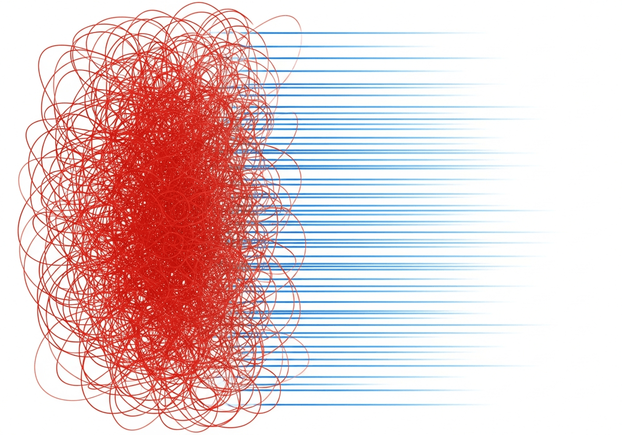 Chaos vs order visual