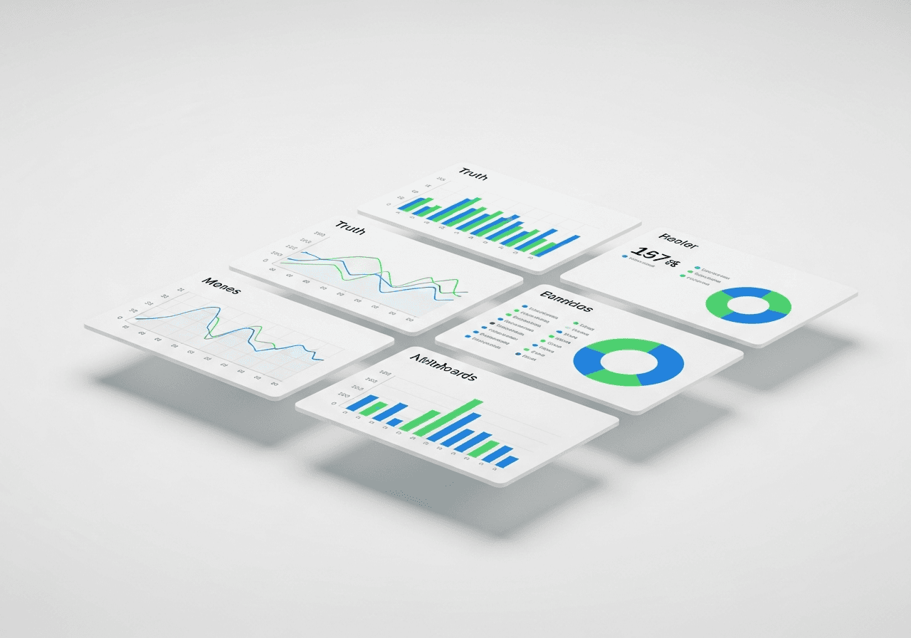 Sharp analytical dashboard interface